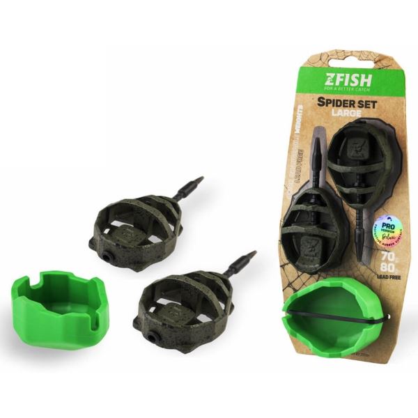 Zfish Sada Method Feeder Spider Large Set 90+100 g + Formička