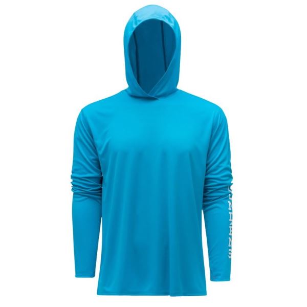 Grundéns Funkční UV Mikina Tough Sun Hoodie Azure