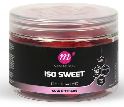 Levně Mainline vyvážené boilie wafters iso sweet 150 ml - 15 mm