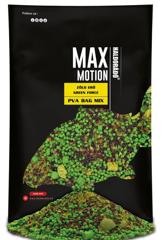 Levně Haldorádó vnadící směs max motion pva bag mix 600 g - green force