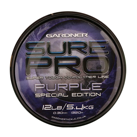 Levně Gardner vlasec sure pro purple special edition fialová-průměr 0,28 mm / nosnost 4,5 kg / návin 1540 m