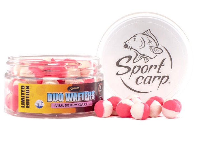 Levně Sportcarp neutrálně vyvážené nástrahy duo wafters mulberry garlic 11 mm 100 ml