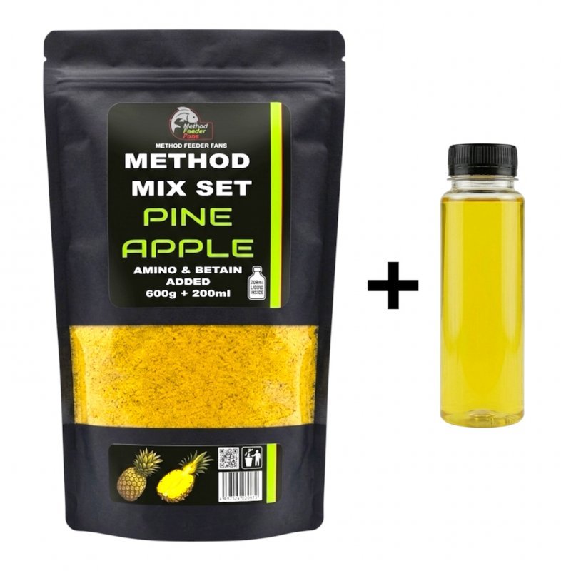 Method feeder fans premium method mix set 600 g + 200 ml booster - ananas