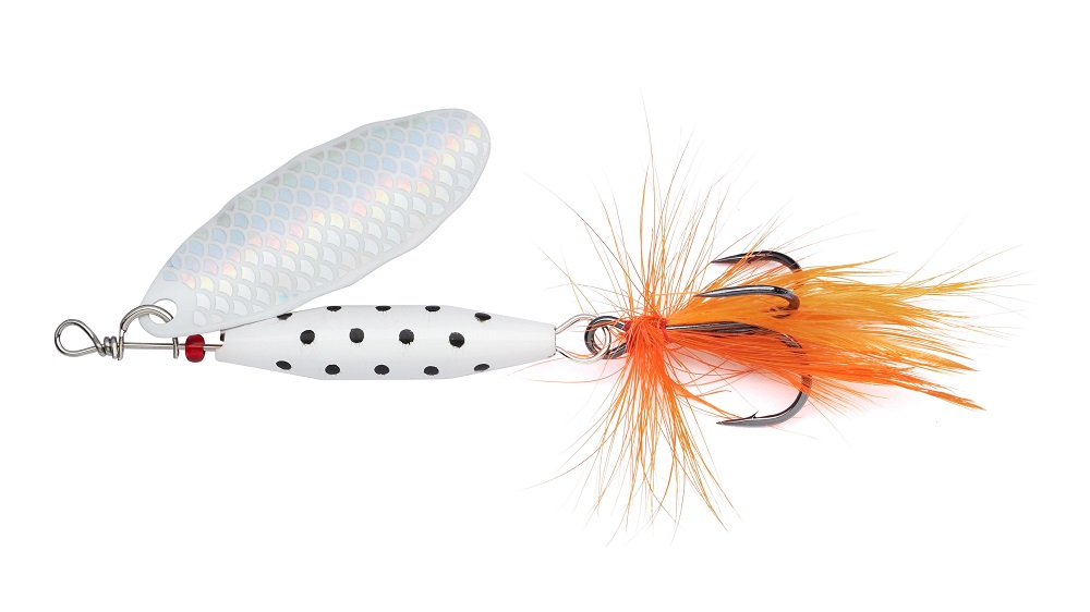 Abu garcia třpytka reflex white sinking white flash - 6,5 cm 18 g