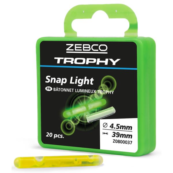 Zebco Chemické Světlo Trophy Snap Light Pack 20 ks 4,5x39 mm