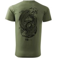 TB Baits Tričko Olive Edition (1)