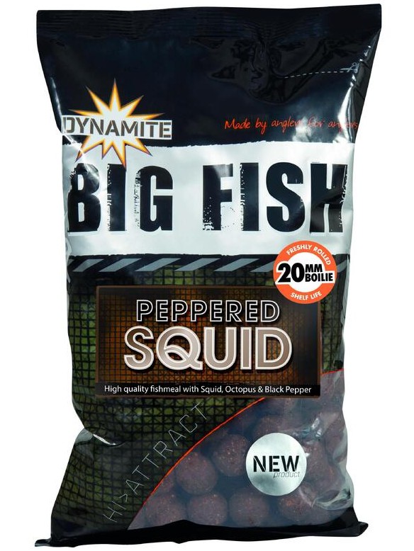 Dynamite baits boilies big fish peppered squid - 1 kg 20 mm