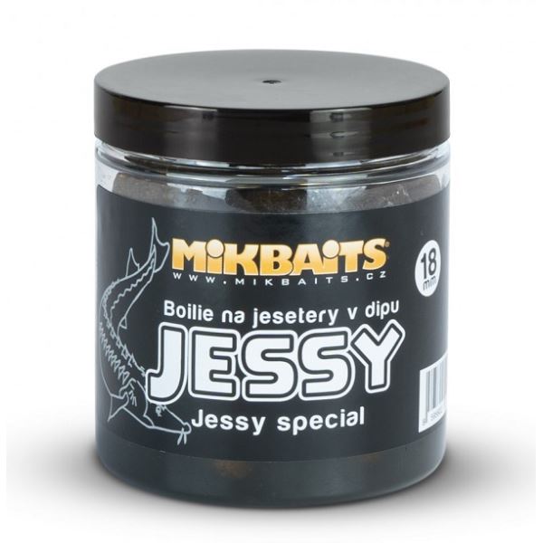 Mikbaits Boilie na Jesetery v Dipu Jessy Special 250 ml 18 mm