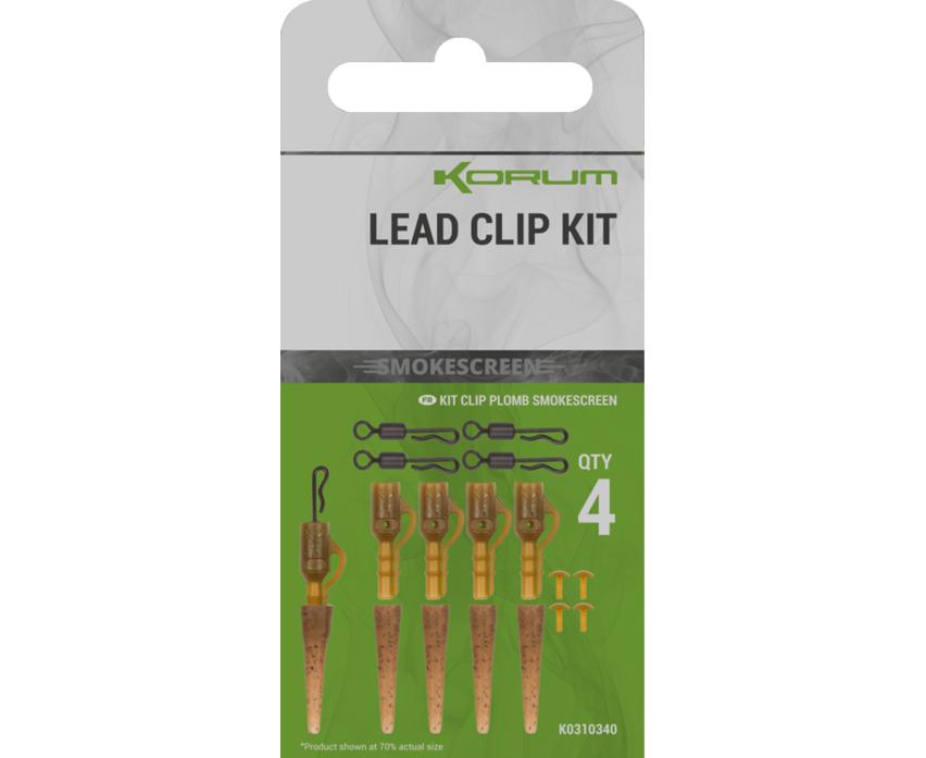 Korum montáž smokescreen lead clip kit