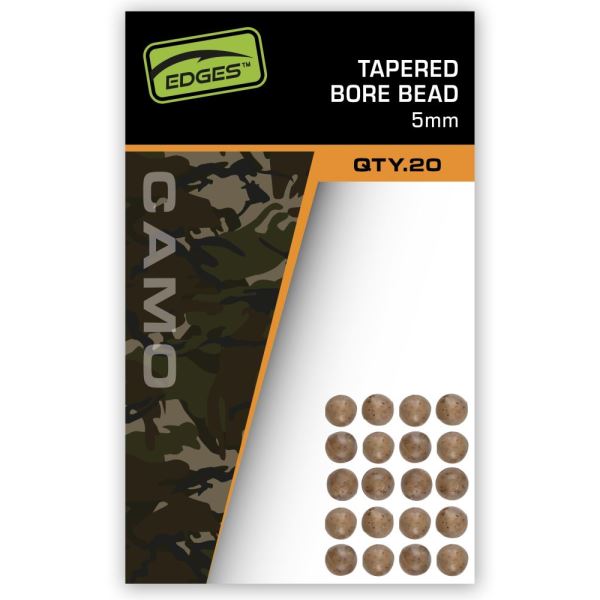 Fox Nárazové Kuličky Edges Camo Tapered Bore Bead 5 mm 20 ks