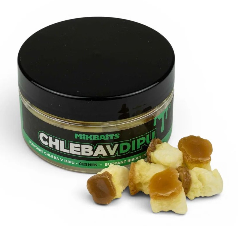 Mikbaits plovoucí chleba v dipu 6 ks - česnek