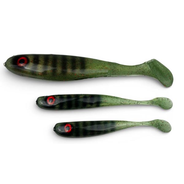 Yaccuza Gumová Nástraha Hand Made Killer Airbrush Dark Green Stripes