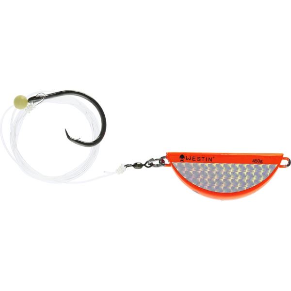 Westin Návazec Halibut Anti Twist Rig Circle Hook Orange Flash