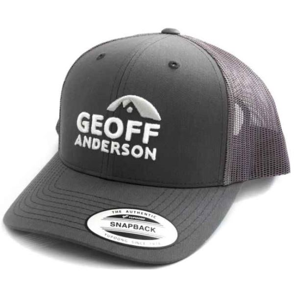 Geoff Anderson Kšiltovka SnapBack Síťová S Logem Šedá