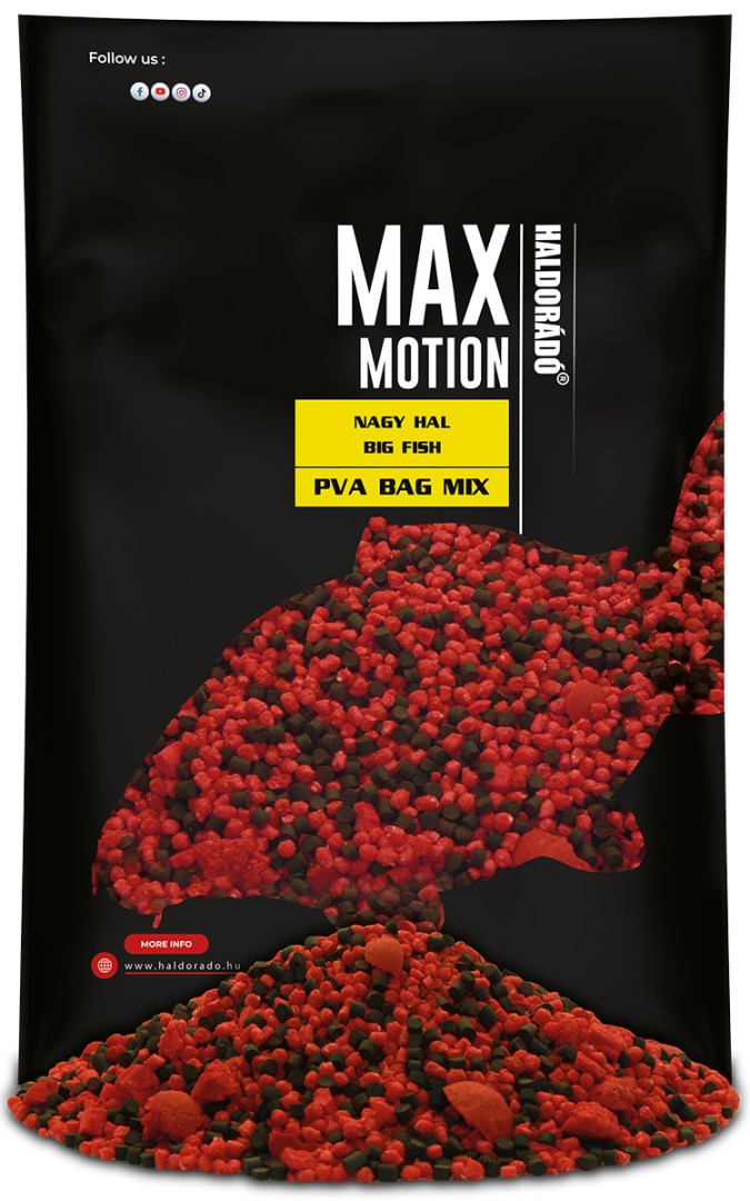 Haldorádó vnadící směs max motion pva bag mix 600 g - velká ryba