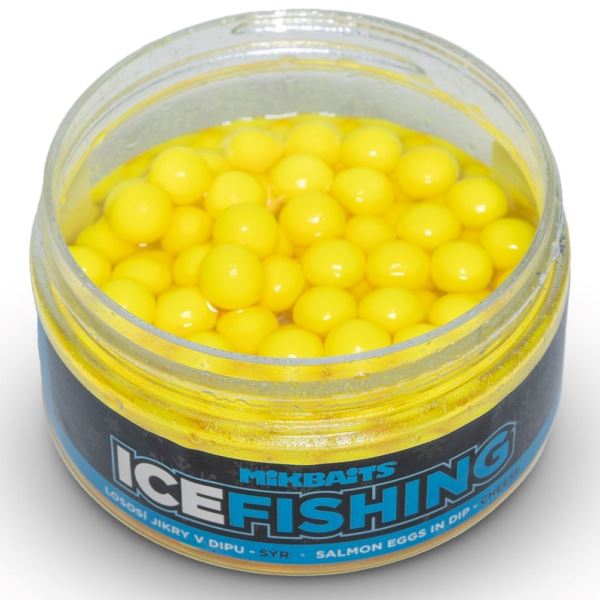 Mikbaits Lososí Jikry v Dipu Ice Fishing Sýr 100 ml