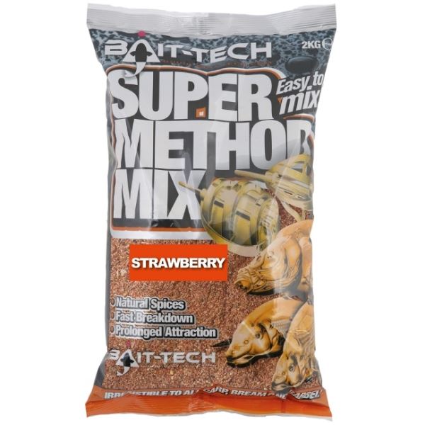 Bait-Tech Krmítková Směs Super Method Mix 2 kg Strawberry