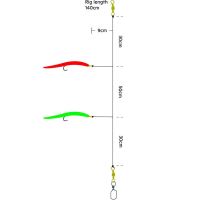 Kinetic Návazec Sabiki Gummi-Makk Red Green 140 cm 8/0 (1)