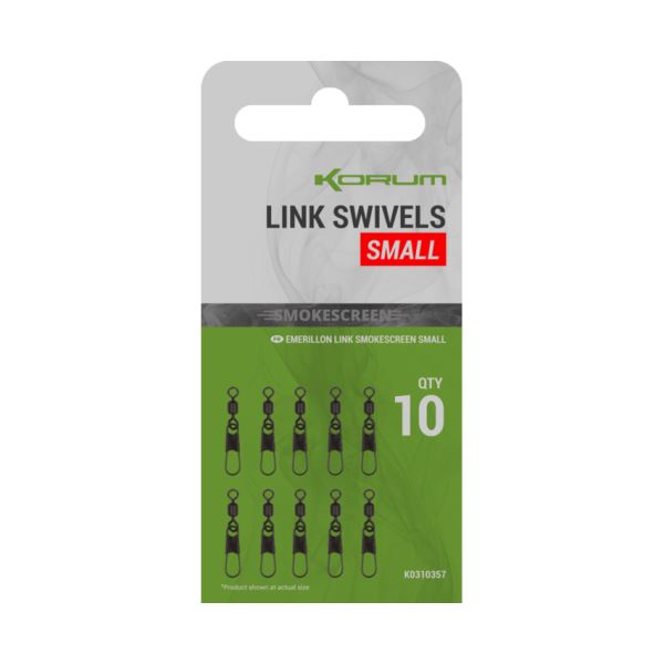 Korum Karabinka Smokescreen Link Swivels 10 ks