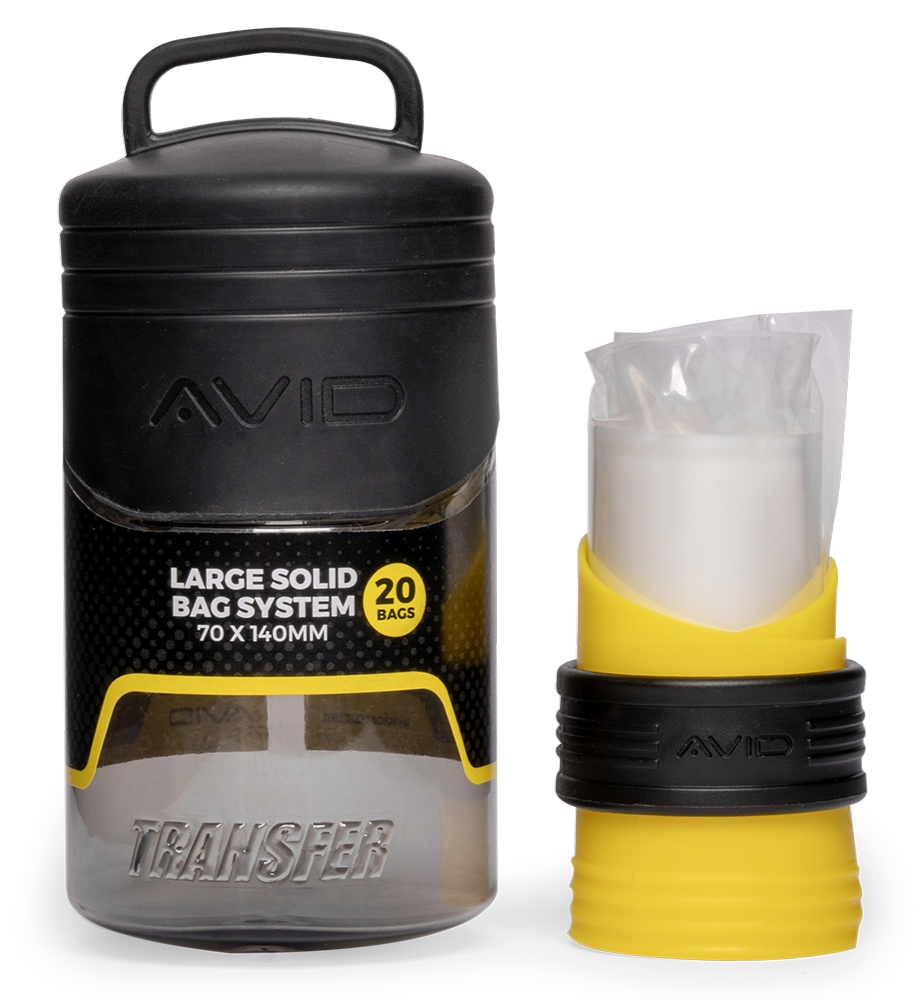 Avid carp sada na plnění pva sáčků transfer solid bag system - large loader (70x140 mm)