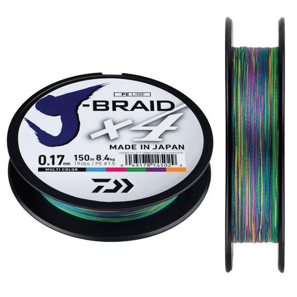 Daiwa Splétaná Šňůra J-Braid Multi Color 300 m