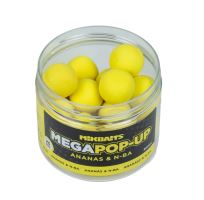 Mikbaits Mega Plovoucí Fluo Boilie Ananas N-BA 300 ml 25 mm (1)