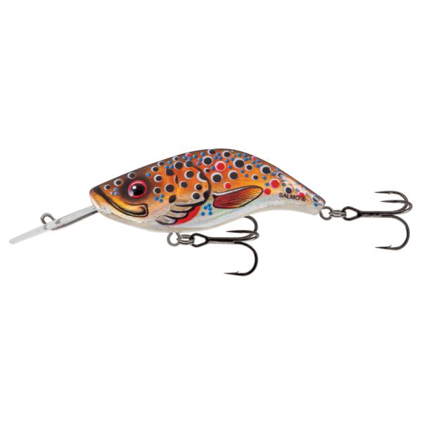 Salmo Wobler Sparky Shad Floating Brown Holographic Trout 4 cm