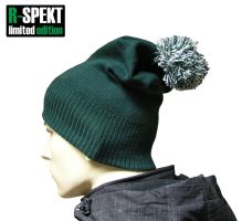 R-SPEKT Kulich pompom DUO beanie style zelený (5)