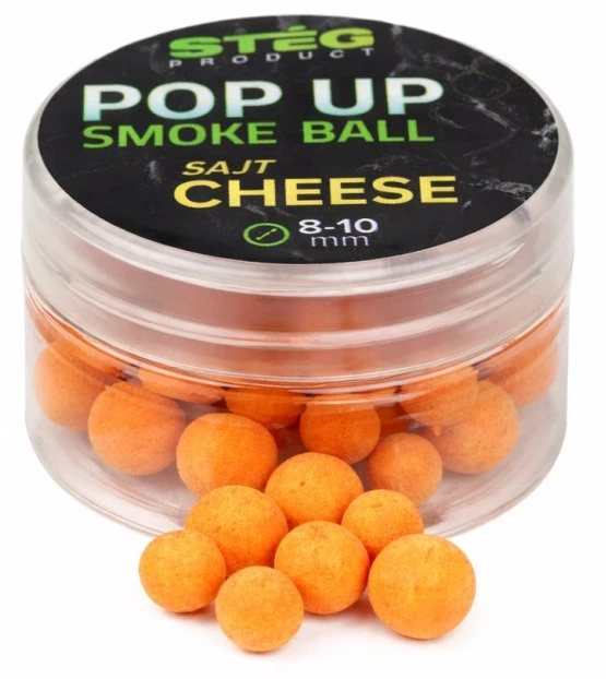 Levně Stég plovoucí boilie pop up smoke ball 10 g 8-10 mm - cheese
