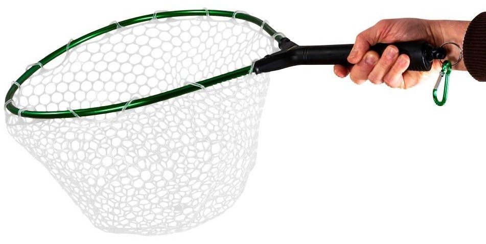 Levně Snowbee podběrák s gumovou síťkou a magnetem rubber mesh hand trout net medium