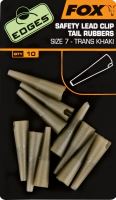 Fox edges Lead Clips Tail Rubbers khaki na závěsku č.7 Fox edges Lead Clips Tail Rubbers khaki na závěsku č.7