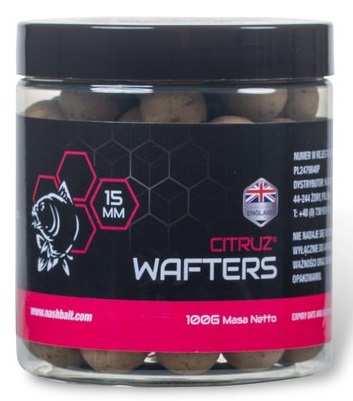Nash vyvážené boilie wafters citruz - 100 g 15 mm