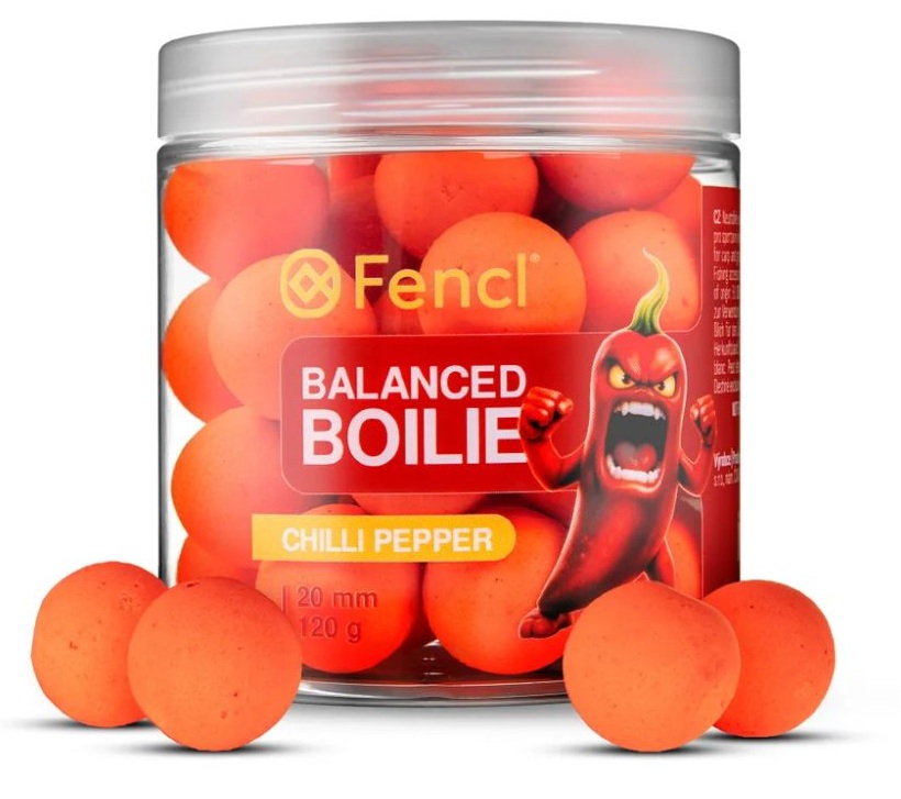 Fencl vyvážené boilie balanced chilli pepper 120 g 20 mm