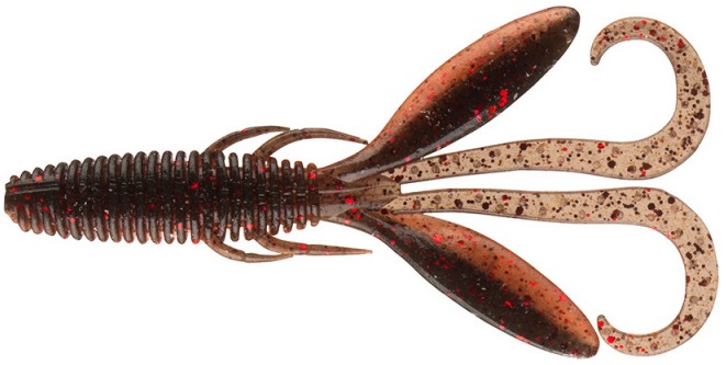Daiwa gumová nástraha steez hog black shrimp head - 7,6 cm 8 ks