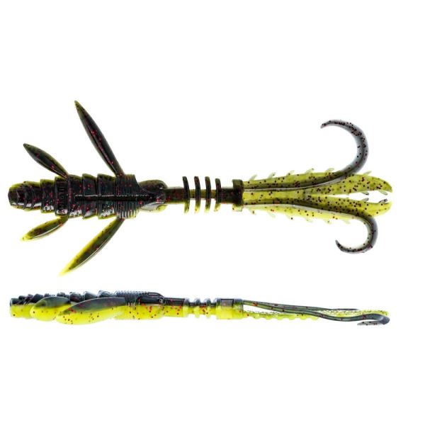 Westin Gumová Nástraha CreCraw Ripplr Creaturebait Black Chartreuse 9,5 cm 4 g 4 ks