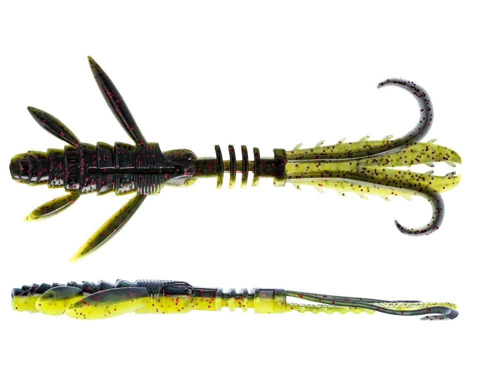 Levně Westin gumová nástraha crecraw ripplr creaturebait black chartreuse 9,5 cm 4 g 4 ks