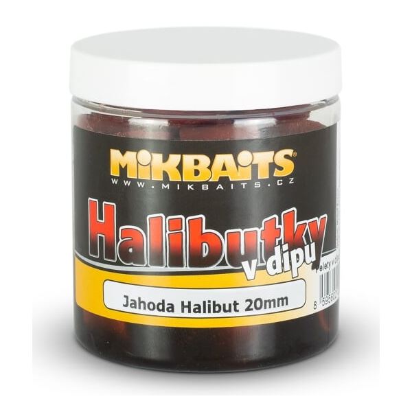 Mikbaits Chytací Halibutky v dipu 20 mm 250 ml