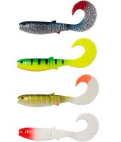 Savage Gear Gumová Nástraha Cannibal Curl Tail Bulk Firetiger (1)