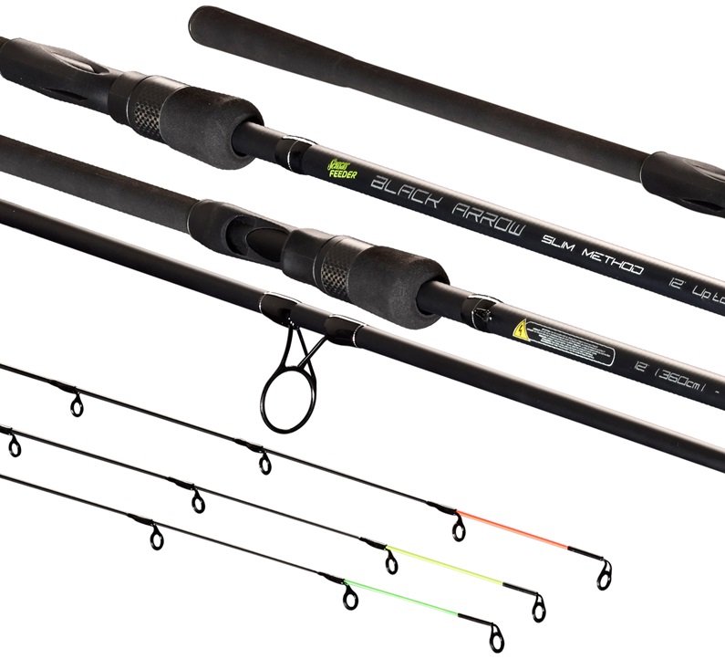 Sensas prut black arrow slim method 3,6 m 80 g 2-díl