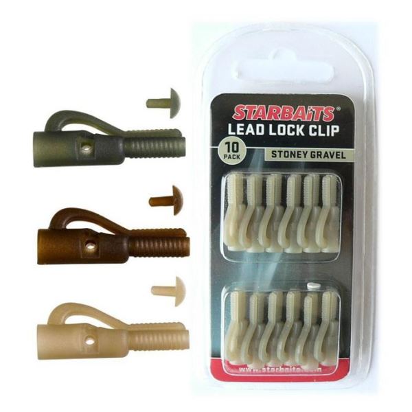 Starbaits Závěsky Lead Lock Clip 10 ks