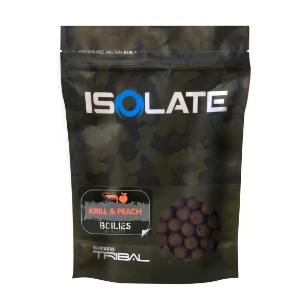 Shimano Boilie Isolate Krill Peach 1 kg