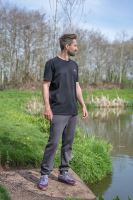 Matrix Tepláky Black Edition Joggers Dark Grey Lime (12)