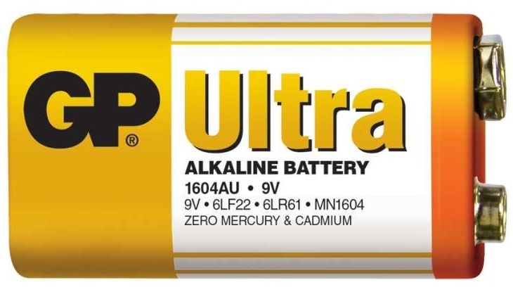 Levně Gp batteries alkalická baterie gp ultra 6lf22 (9v) 1 ks