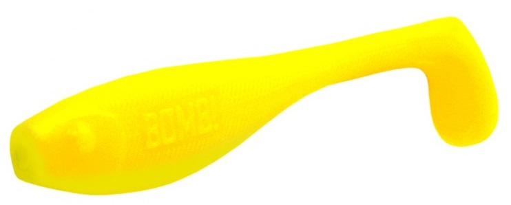 Levně Delphin gumová nástraha bomb fatty neon 5 ks-12 cm