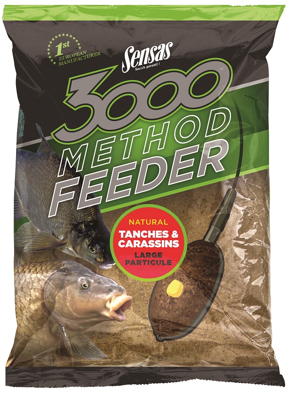 Levně Sensas krmení 3000 method feeder 1 kg-tanches carassins