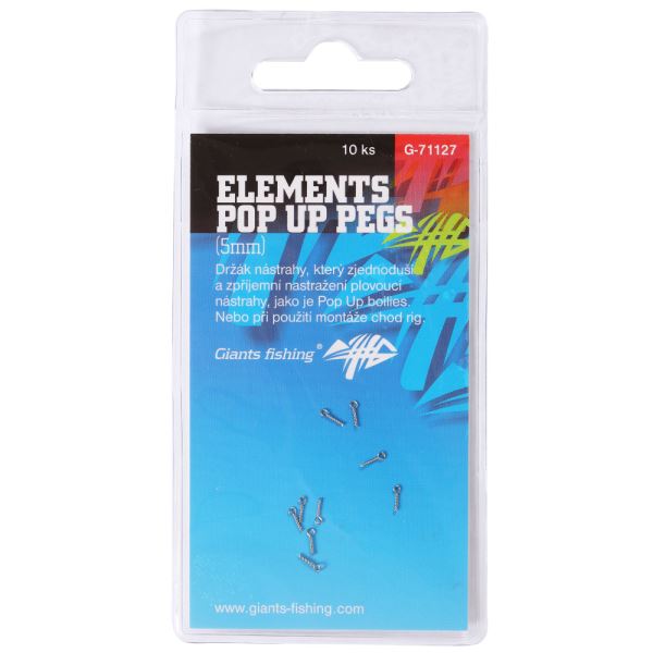 Giants Fishing Kolíček S Očkem Elements Pop Up Pegs 5 mm 10 ks