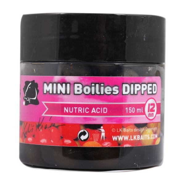 LK Baits Mini Boilies In Dip Nutric Acid 12 mm 150 ml