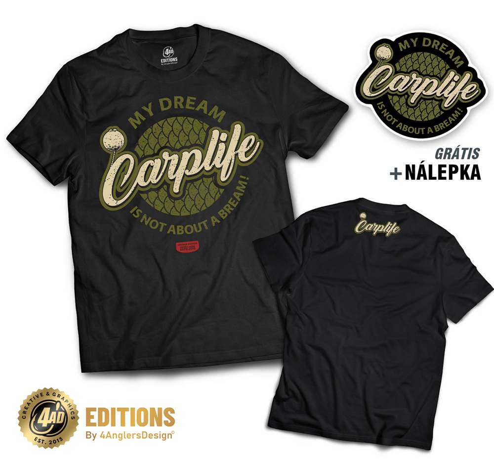 4anglersdesign tričko carplife - m