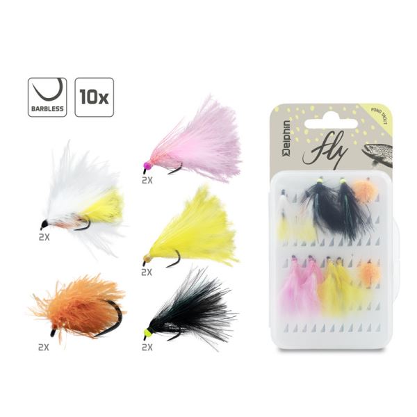 Delphin Sada Umělých mušek FLY Pond Trout 10 ks