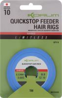 Korum Návazec Limitless Quickstop Feeder Hair Rigs 8 ks 1 m (2)
